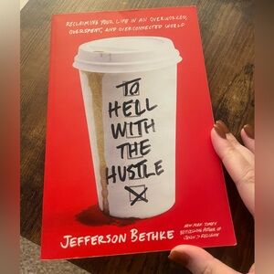 Red 'To Hell With the Hustle' Book by Jefferson Bethke